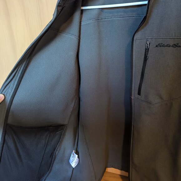 Eddie Bauer Soft Shell Jacket Men L Full Zip High Neck - Picture 5 of 6
